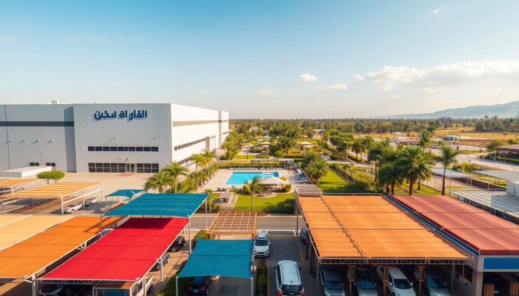 محل مظلات وسواتر بالاحساء مظلة سيارات، هناجر، برجولات، مسابح، حدائق